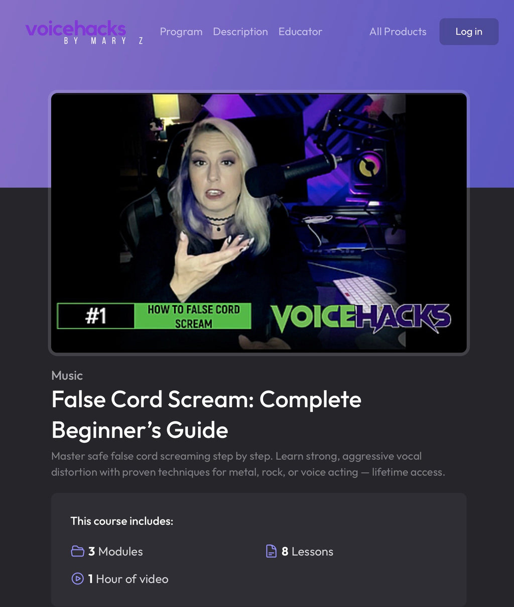 False Cord Scream: Complete Beginner’s Guide